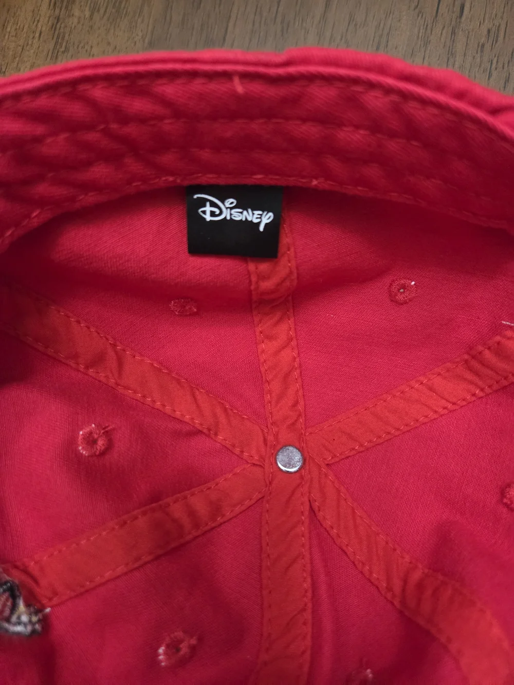 Disney Red Minnie Mouse Embroidered Baseball Cap